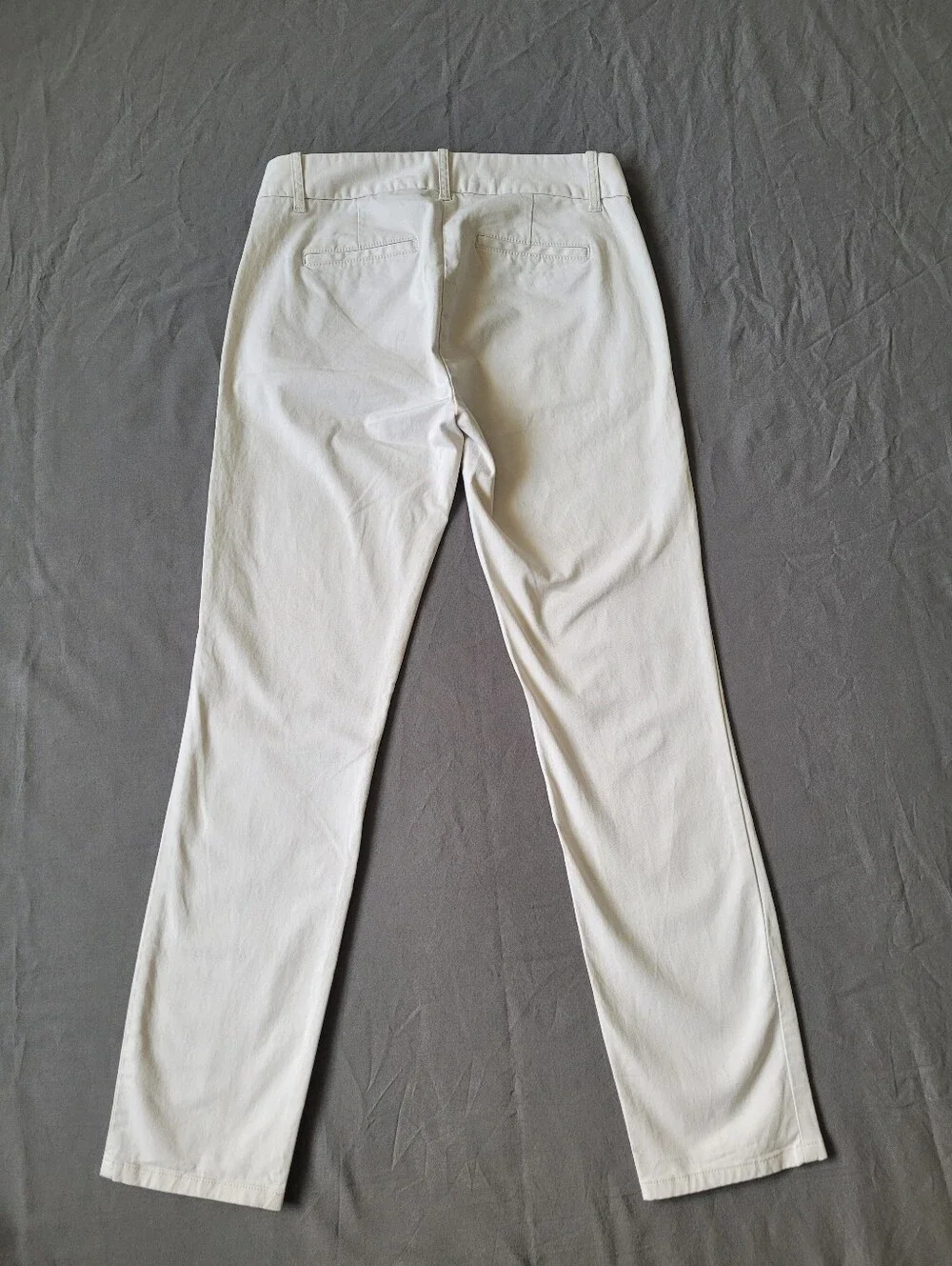 J.Crew Bennett Chino Ivory Cream Slim Straight Leg Pants Women's Size 2